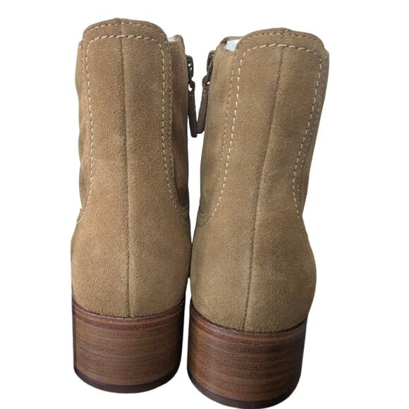 Cole Haan Naia Suede Ankle Heel Booties Women's Brown Size US8B - Picture 6 of 7